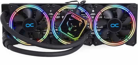 Photo de Kit Watercooling AIO Alphacool Eisbaer Aurora LT RGB - 360mm (Noir)