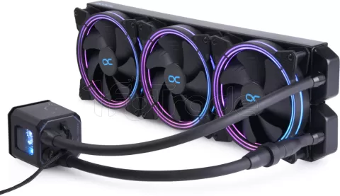 Photo de Kit Watercooling AIO Alphacool Eisbaer Aurora RGB - 420mm (Noir)