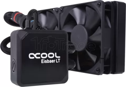 Photo de Kit Watercooling AIO Alphacool Eisbaer LT - 240mm (Noir)