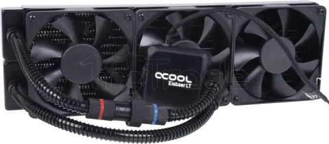 Photo de Kit Watercooling AIO Alphacool Eisbaer LT - 360mm (Noir)