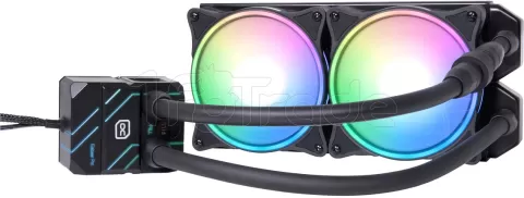 Photo de Kit Watercooling AIO Alphacool Eisbaer Pro Aurora RGB - 240mm (Noir)