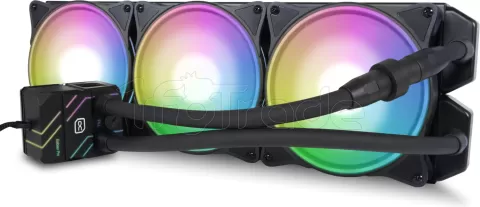 Photo de Kit Watercooling AIO Alphacool Eisbaer Pro Aurora RGB - 420mm (Noir)