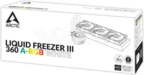 Photo de Kit Watercooling AIO Arctic Liquid Freezer III RGB - 360mm (Blanc)