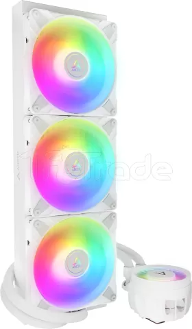 Photo de Kit Watercooling AIO Arctic Liquid Freezer III RGB - 420mm (Blanc)