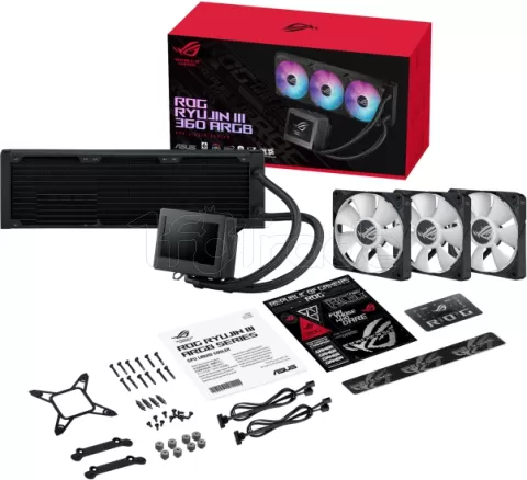 Photo de Kit Watercooling AIO Asus Rog Ryujin III RGB - 360mm (Noir)