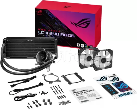 Photo de Kit Watercooling AIO Asus Rog Strix LC II RGB - 240mm (Noir)