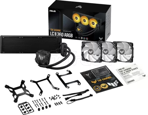 Photo de Kit Watercooling AIO Asus Tuf Gaming LC II RGB - 360mm (Noir)