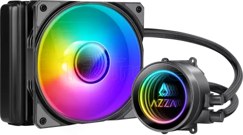 Photo de Kit Watercooling AIO Azza Galeforce RGB - 120mm (Noir)