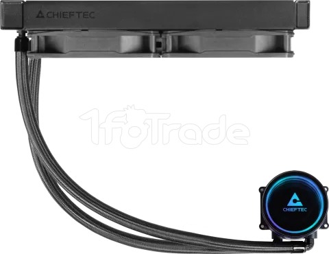 Photo de Kit Watercooling AIO Chieftec Iceberg Dark RGB - 240mm (Noir)