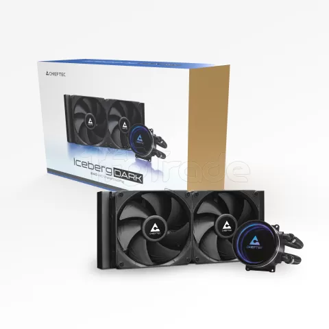 Photo de Kit Watercooling AIO Chieftec Iceberg Dark RGB - 240mm (Noir)