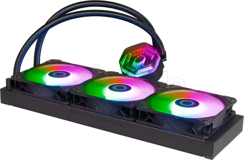 Photo de Kit Watercooling AIO Cooler Master MasterLiquid Atmos RGB - 360mm (Noir)