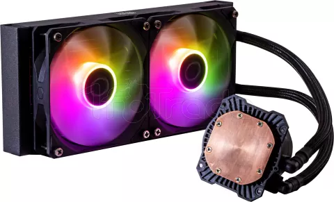 Photo de Kit Watercooling AIO Cooler Master MasterLiquid L Core RGB - 240mm (Noir)