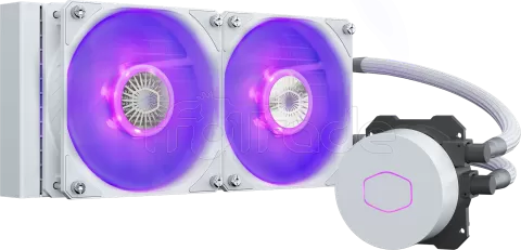 Photo de Kit Watercooling AIO Cooler Master MasterLiquid Lite V2 RGB - 240mm (Blanc)