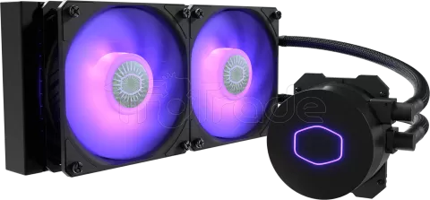 Photo de Kit Watercooling AIO Cooler Master MasterLiquid Lite V2 RGB - 240mm (Noir)