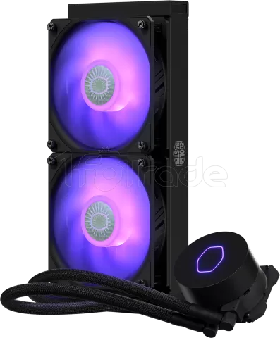 Photo de Kit Watercooling AIO Cooler Master MasterLiquid Lite V2 RGB - 240mm (Noir)