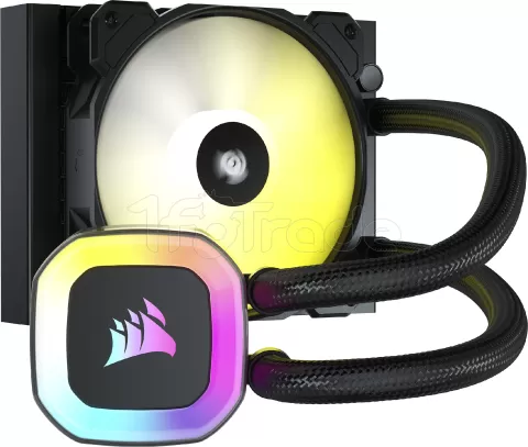 Photo de Kit Watercooling AIO Corsair H55 RGB - 120mm (Noir)