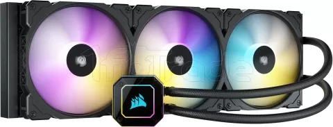 Photo de Kit Watercooling AIO Corsair iCue H170i Elite Capellix RGB - 420mm (Noir)