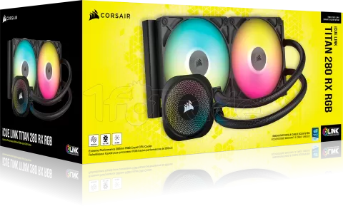 Photo de Kit Watercooling AIO Corsair iCue Link Titan RX RGB - 280mm (Noir)