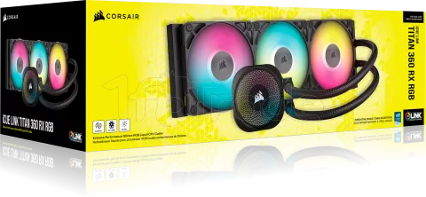 Photo de Kit Watercooling AIO Corsair iCue Link Titan RX RGB - 360mm (Blanc)