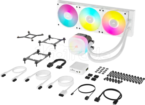 Photo de Kit Watercooling AIO Corsair iCue Link Titan RX RGB - 360mm (Blanc)