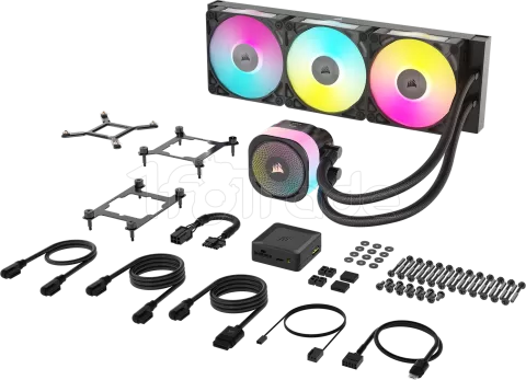 Photo de Kit Watercooling AIO Corsair iCue Link Titan RX RGB - 360mm (Noir)