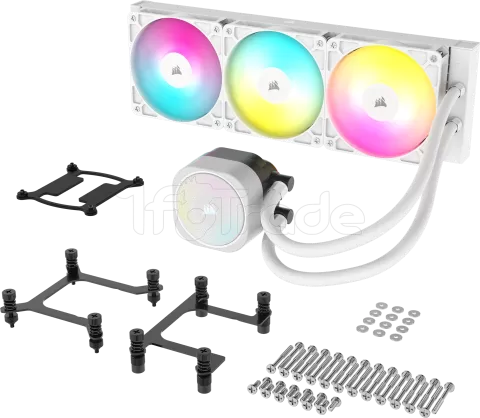 Photo de Kit Watercooling AIO Corsair Nautilus RGB - 360mm (Blanc)