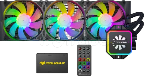 Photo de Kit Watercooling AIO Cougar Helor RGB - 360mm (Noir)