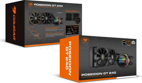 Photo de Kit Watercooling AIO Cougar Poseidon GT RGB - 240mm (Noir)