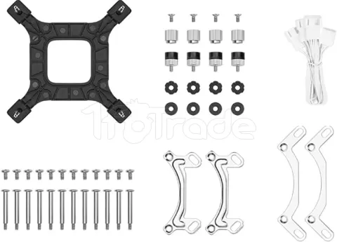 Photo de Kit Watercooling AIO DeepCool LE720 RGB - 360mm (Blanc)