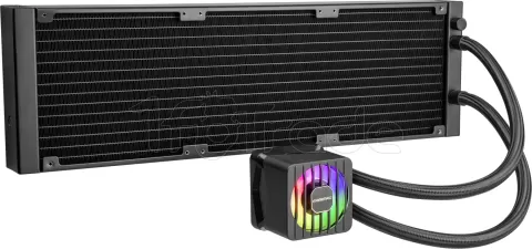 Photo de Kit Watercooling AIO Enermax LiqMaxFlo RGB - 420mm (Noir)