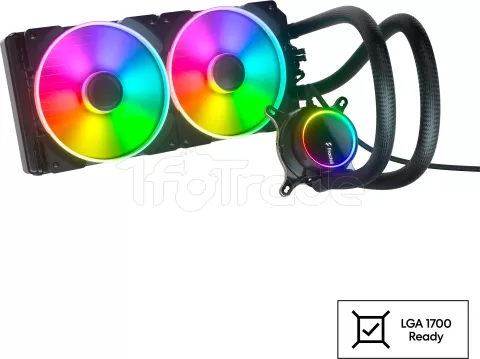 Photo de Kit Watercooling AIO Fractal Design Celsius+ S Prisma RGB - 280mm (Noir)