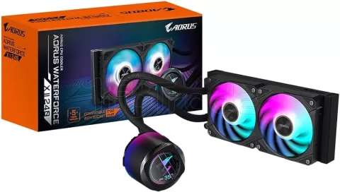 Photo de Kit Watercooling AIO Gigabyte Aorus WaterForce RGB - 240mm (Noir)