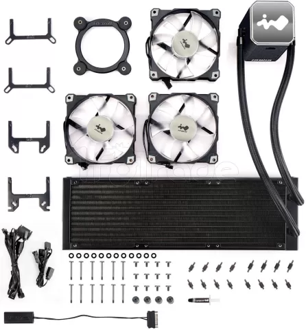 Photo de Kit Watercooling AIO InWin SR Pro RGB - 360mm (Noir)