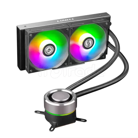 Photo de Kit Watercooling AIO Lian Li Galahad RGB 240mm (Noir)