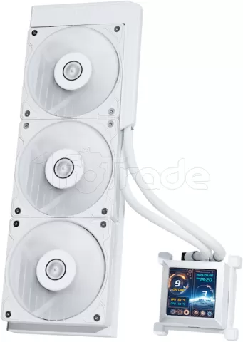 Photo de Kit Watercooling AIO Lian Li HydroShift S - 360mm (Blanc)