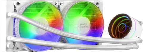 Photo de Kit Watercooling AIO Mars Gaming ML-One RGB - 240mm (Blanc)