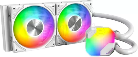 Photo de Kit Watercooling AIO Montech HyperFlow RGB - 240mm (Blanc)