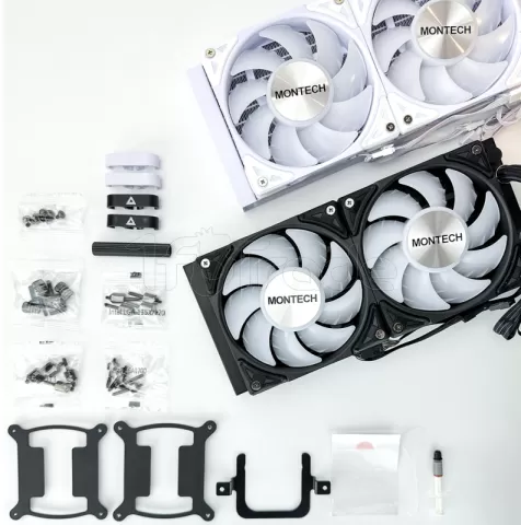 Photo de Kit Watercooling AIO Montech HyperFlow RGB - 360mm (Noir)