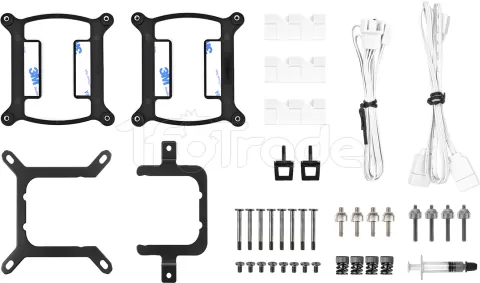 Photo de Kit Watercooling AIO Thermaltake TH V2 RGB - 240mm (Blanc)