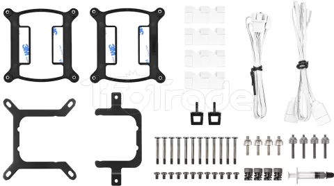 Photo de Kit Watercooling AIO Thermaltake TH V2 RGB - 360mm (Blanc)