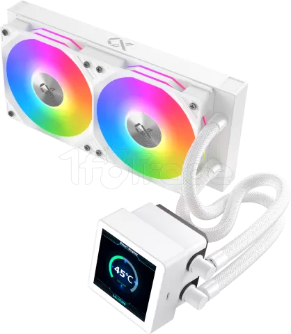 Photo de Kit Watercooling AIO Xigmatek Connect RGB - 240mm (Blanc)