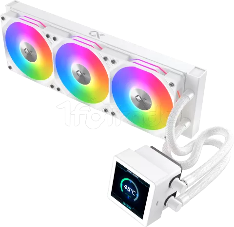 Photo de Kit Watercooling AIO Xigmatek Connect RGB - 360mm (Blanc)