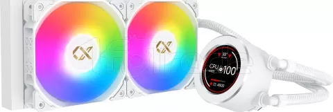 Photo de Kit Watercooling AIO Xigmatek Frozr-O II RGB - 240mm (Blanc)