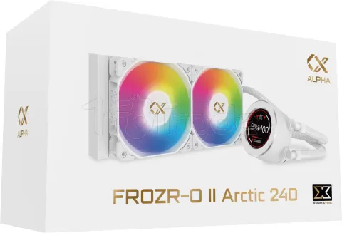 Photo de Kit Watercooling AIO Xigmatek Frozr-O II RGB - 240mm (Blanc)