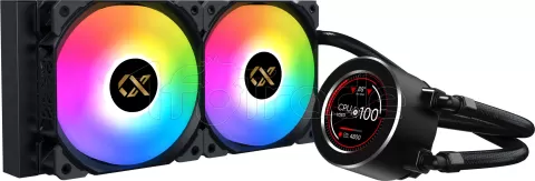 Photo de Kit Watercooling AIO Xigmatek Frozr-O II RGB - 240mm (Noir)