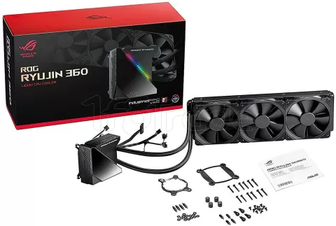 Photo de Kit Watercooling Asus Rog Ryujin 360 RGB - 360mm (Noir)