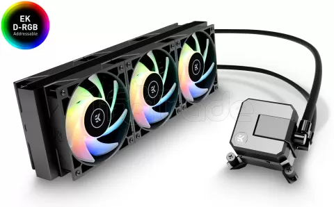 Photo de Kit Watercooling Ekwb AIO Elite RGB 360mm (Noir)