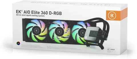 Photo de Kit Watercooling Ekwb AIO Elite RGB 360mm (Noir)