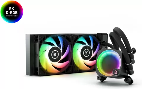 Photo de Kit Watercooling Ekwb AIO Nucleus Lux RGB - 240mm (Noir)