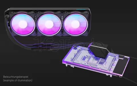 Photo de Kit Watercooling GPU AIO Alphacool Eiswolf 2 RTX 4090 Amp RGB - 360mm (Noir)